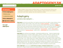 Tablet Screenshot of adaptogeny.sk