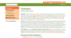 Desktop Screenshot of adaptogeny.cz