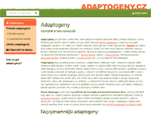 Tablet Screenshot of adaptogeny.cz